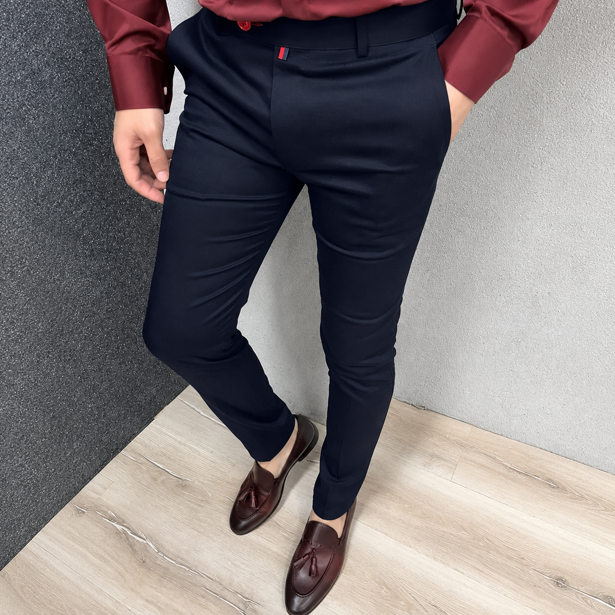 Benji - Eleganckie i ponadczasowe spodnie slim-fit