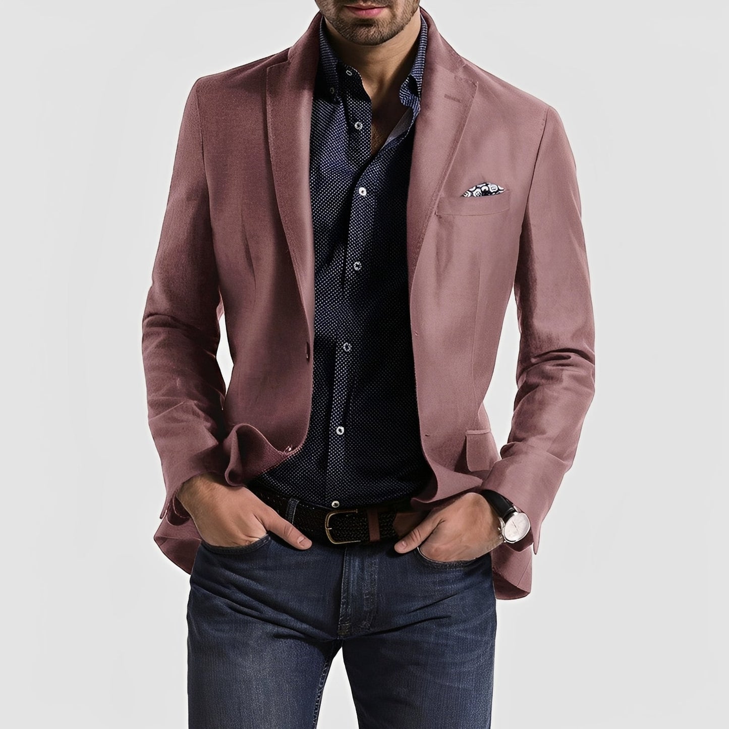 George - Elegancki męski blezer z dwoma guzikami