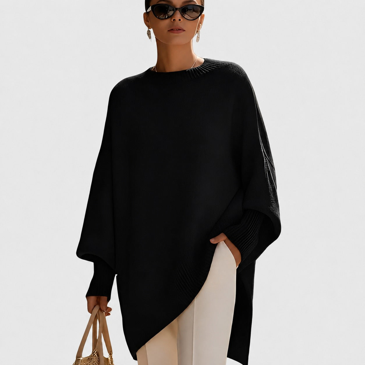 Pamella - Modny duży sweter dla kobiet