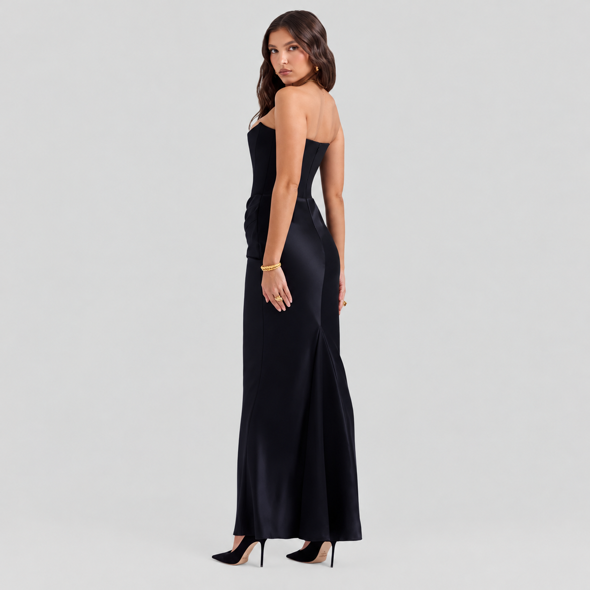Elisabeth – Elegancka maxikleid z odkrytymi ramionami dla kobiet
