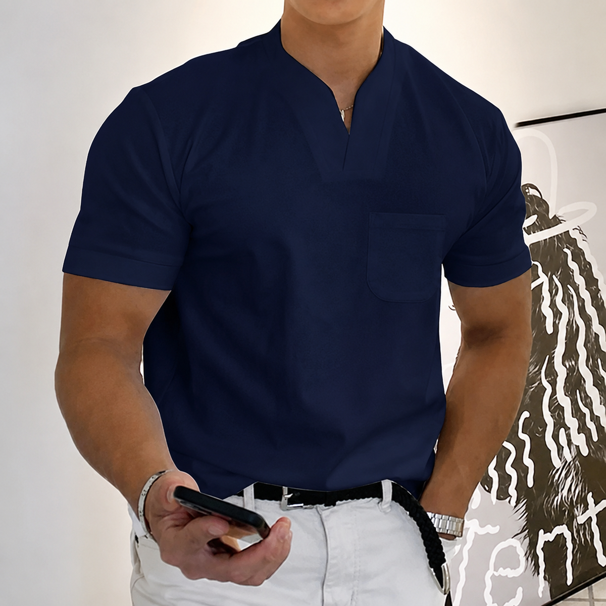 Jason - Casualowa Koszulka Slim-Fit