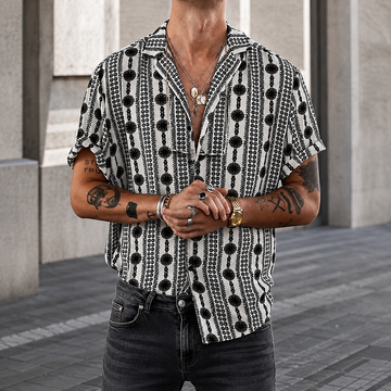Phillip - Stylowa boho koszulka polo