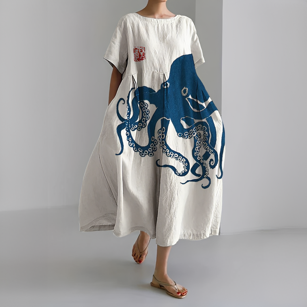 Gabbi - Elegancka Artystyczna Sukienka