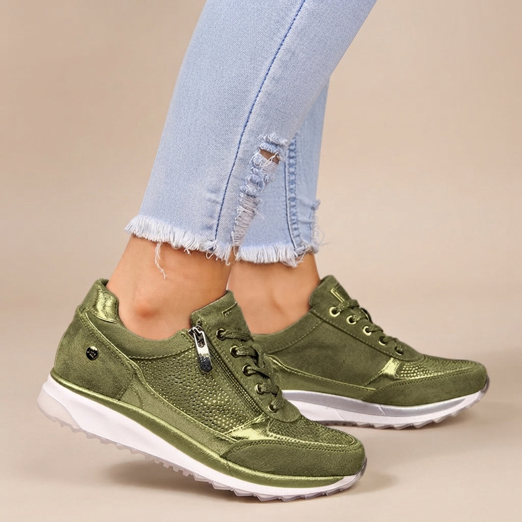 Gayle - Lekkie Wiązane Sneakersy