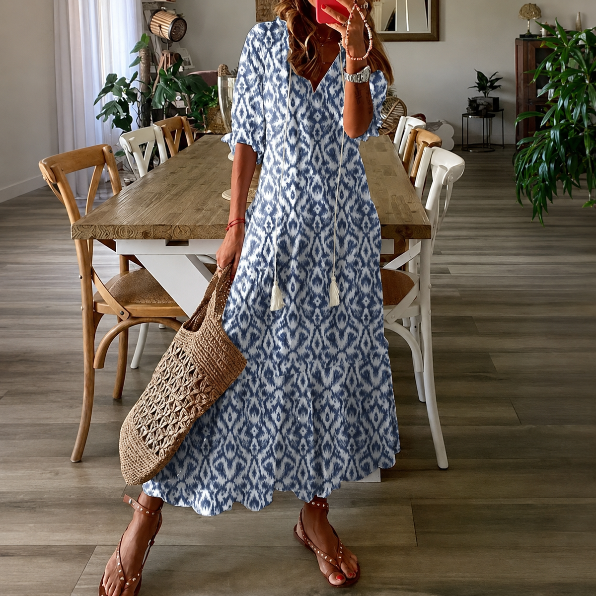 Claidel - Elegancka Sukienka Boho