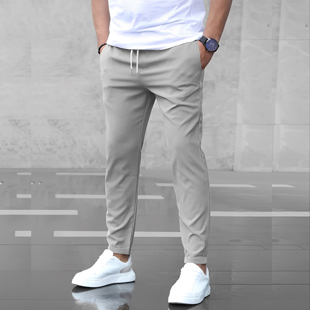 Aljure - Męskie spodnie Slim-Fit o luźnym kroju