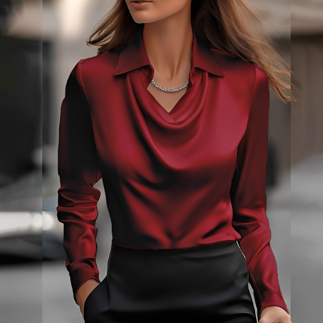 Laurentine - Elegancka bluzka z długimi rękawami dla kobiet