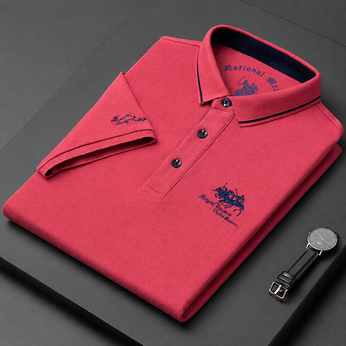 Mekiel - Stylowa koszulka polo z haftem