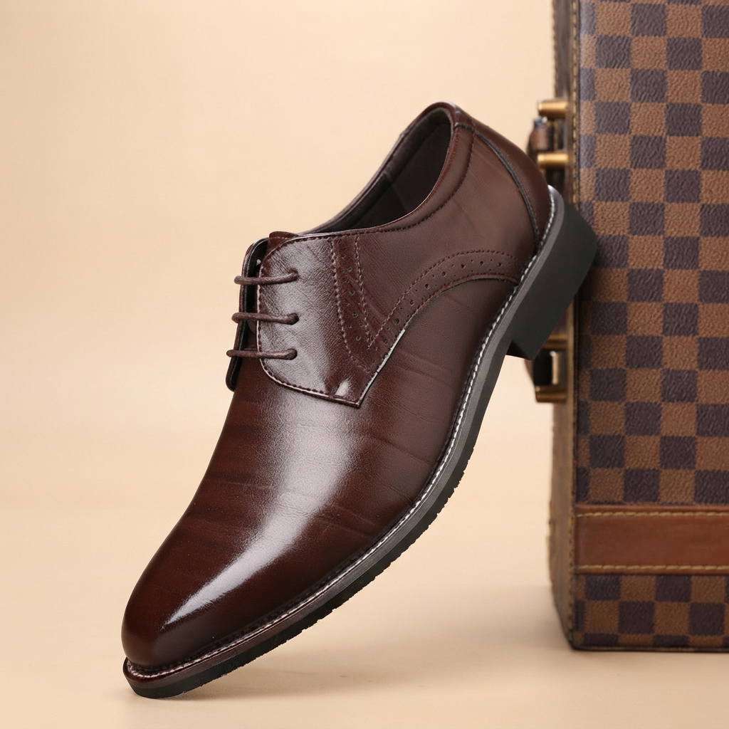 Tristan - Komfortowe eleganckie sznurowane buty
