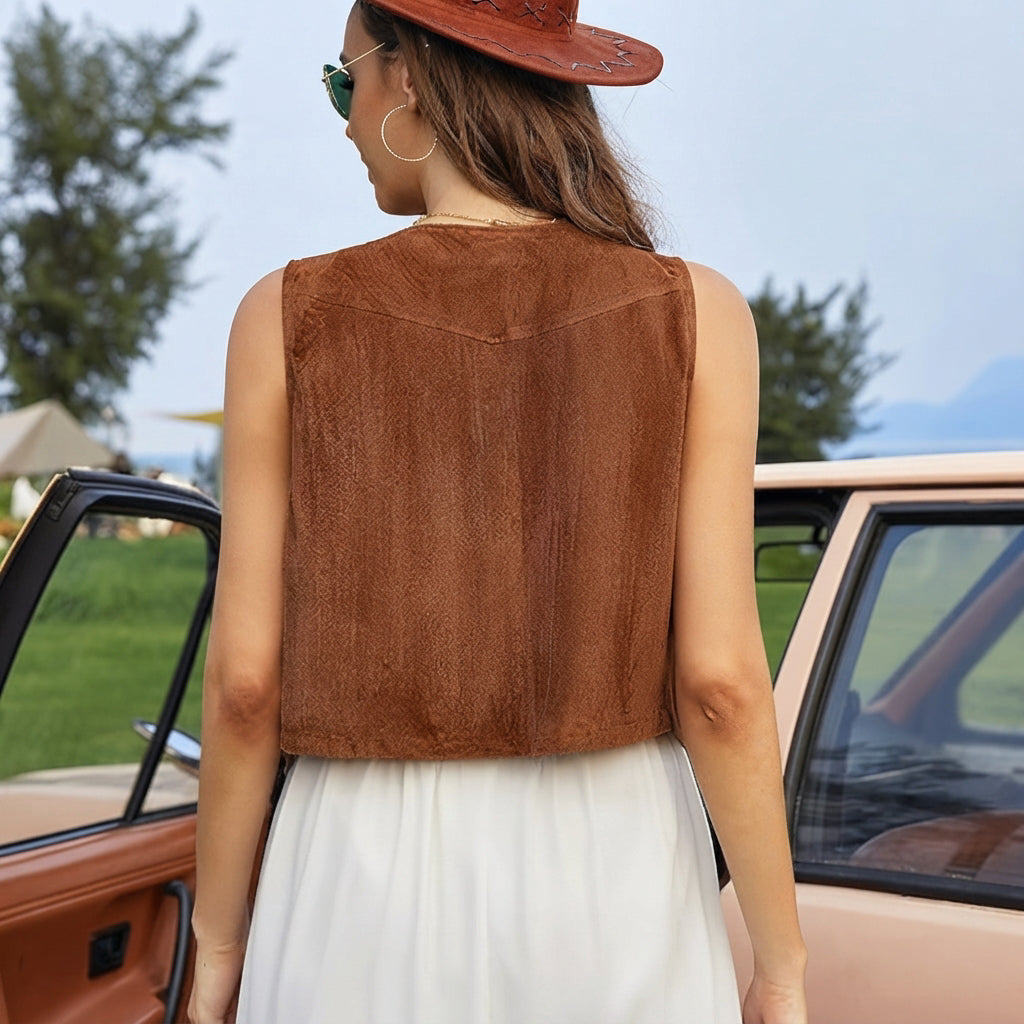 Gwyneth - Elegancka i Nowoczesna Kamizelka w Stylu Boho