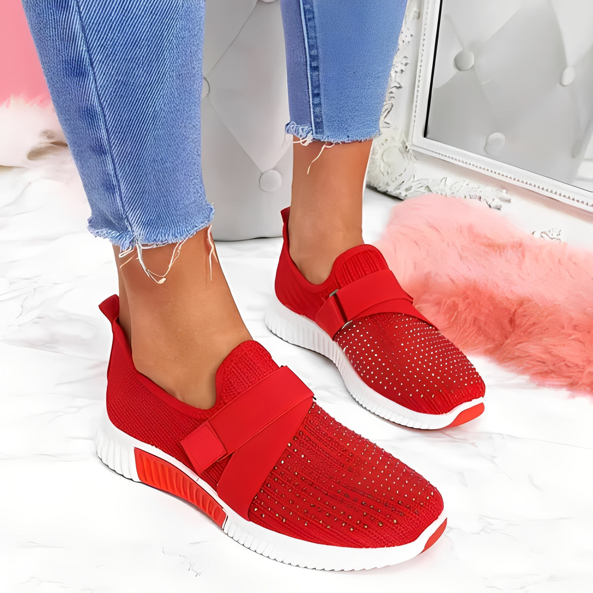 Carine - Oddychające Sneakersy dla Kobiet