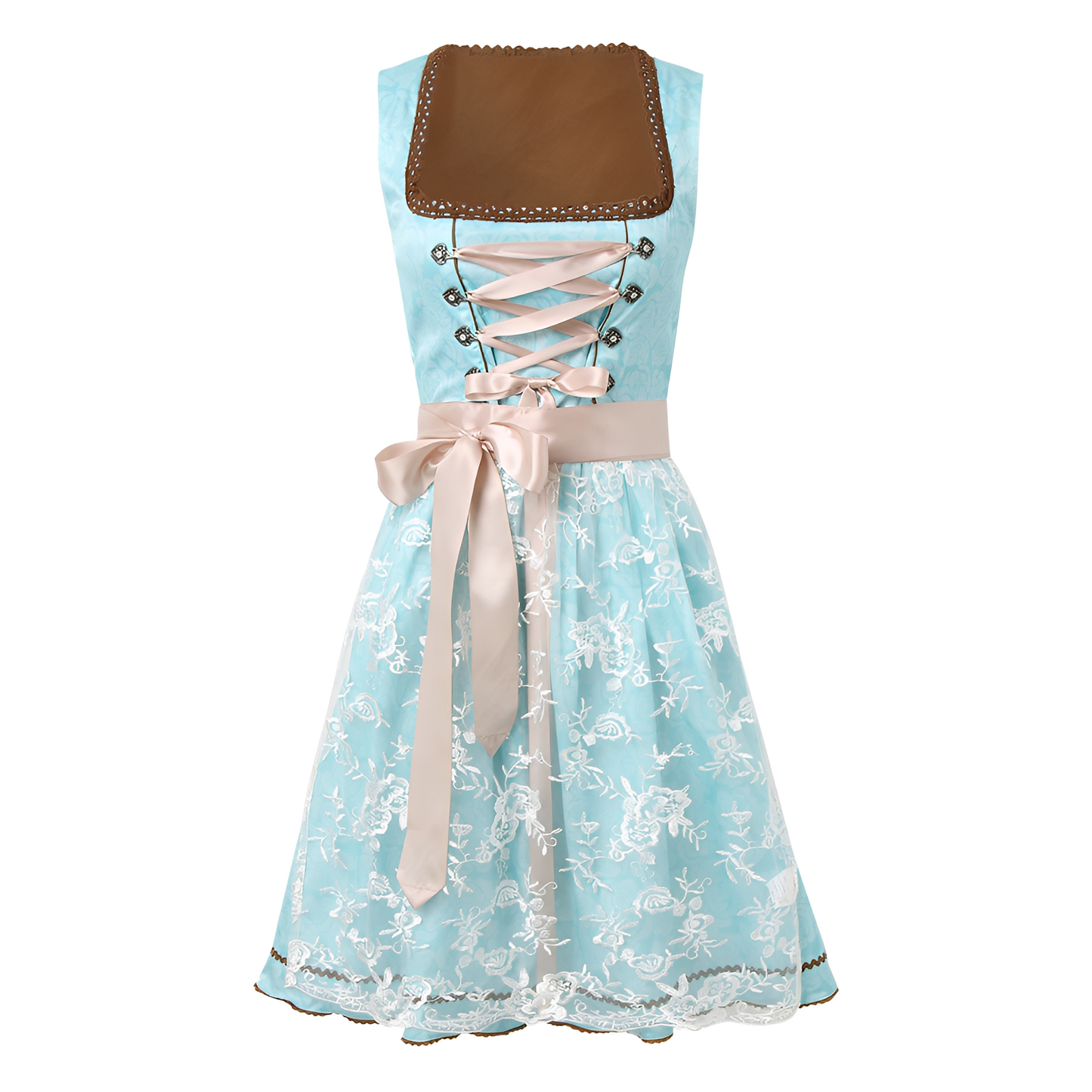 Zella - Elegancka sukienka dirndl z koronką