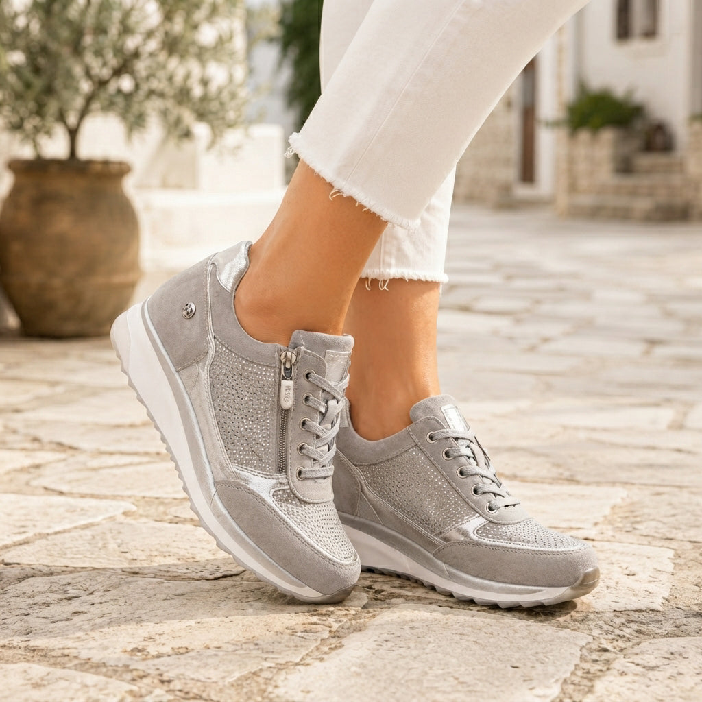 Gayle - Lekkie Wiązane Sneakersy