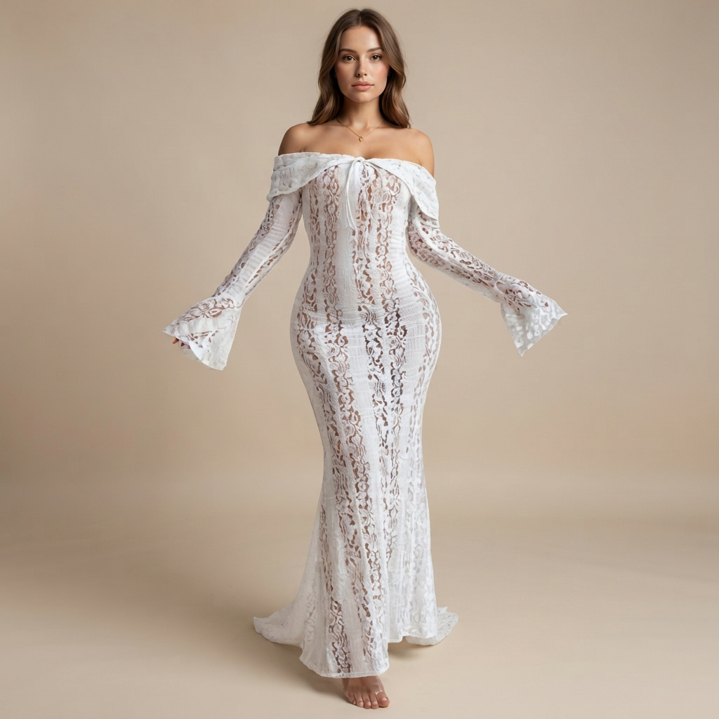 Juliana - Elegancka maxi sukienka z wiązaniem