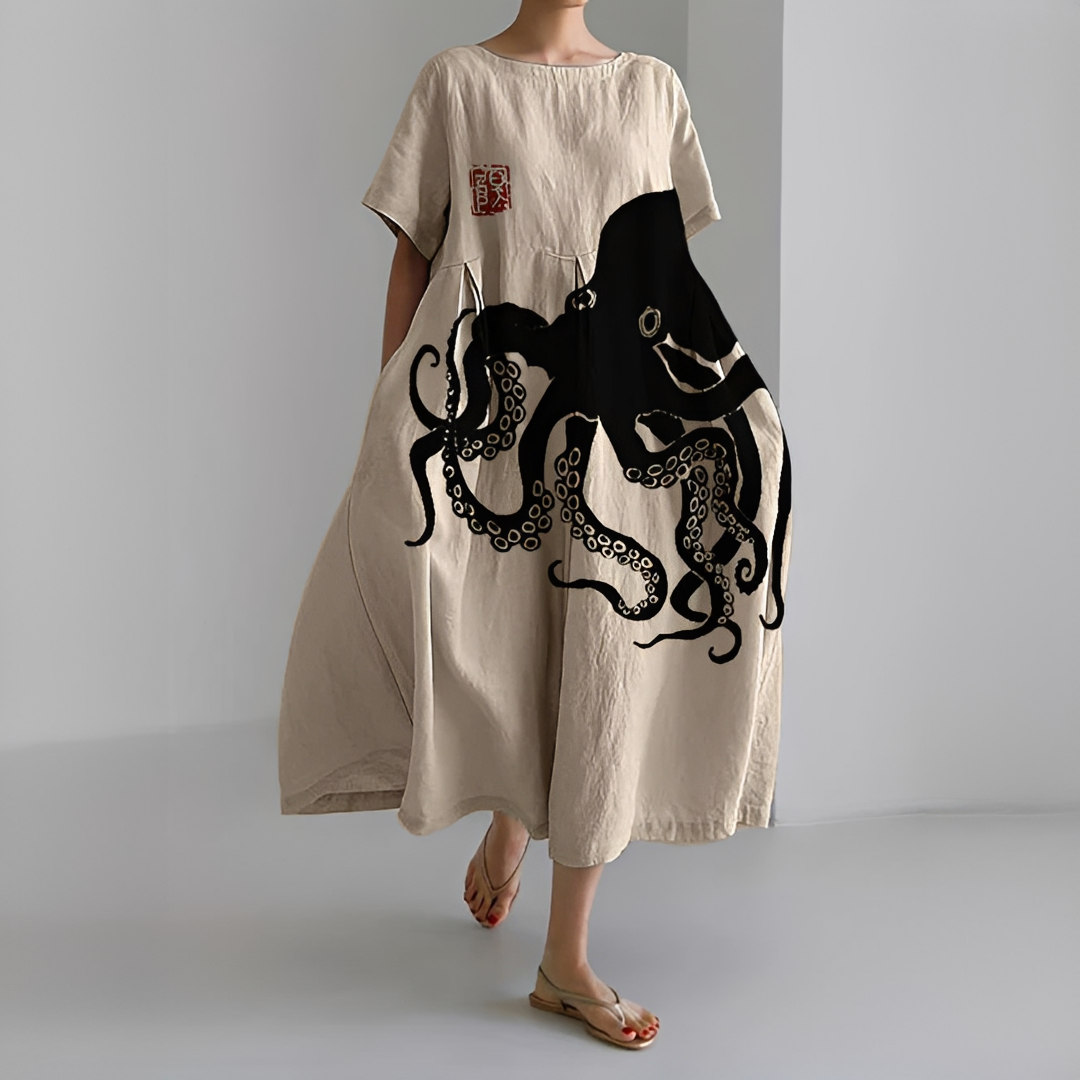 Gabbi - Elegancka Artystyczna Sukienka