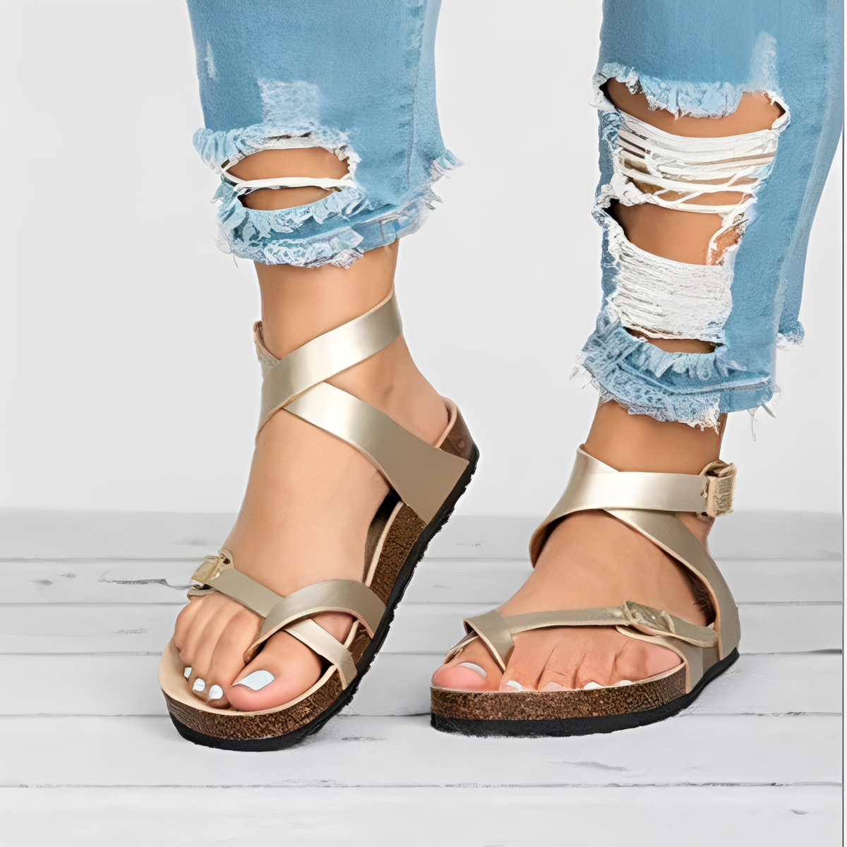 Danna - Nowoczesne Boho Sandały