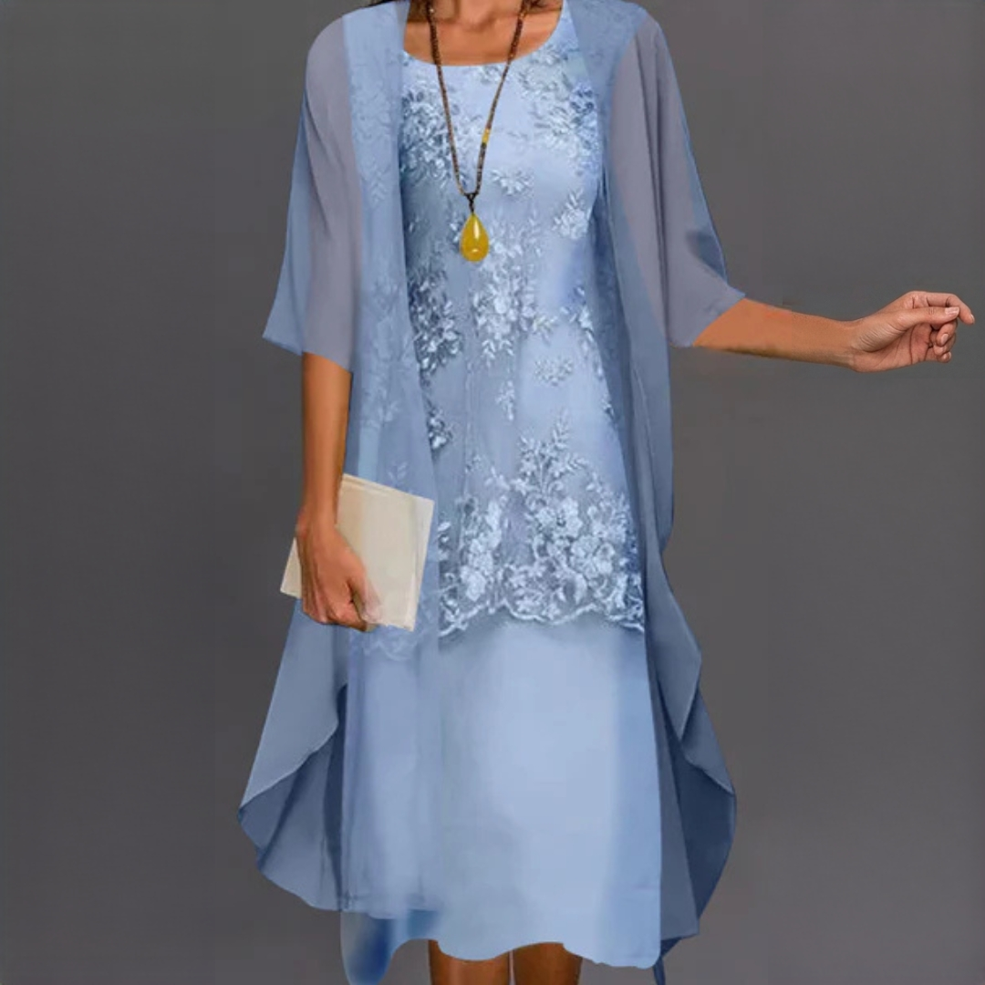 Chonna - Elegancka sukienka dwuczęściowa