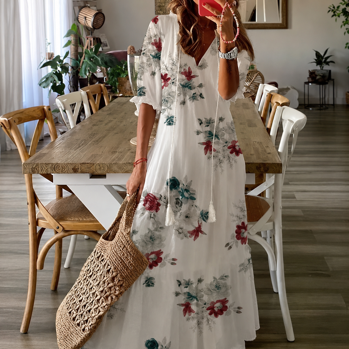 Claidel - Elegancka Sukienka Boho