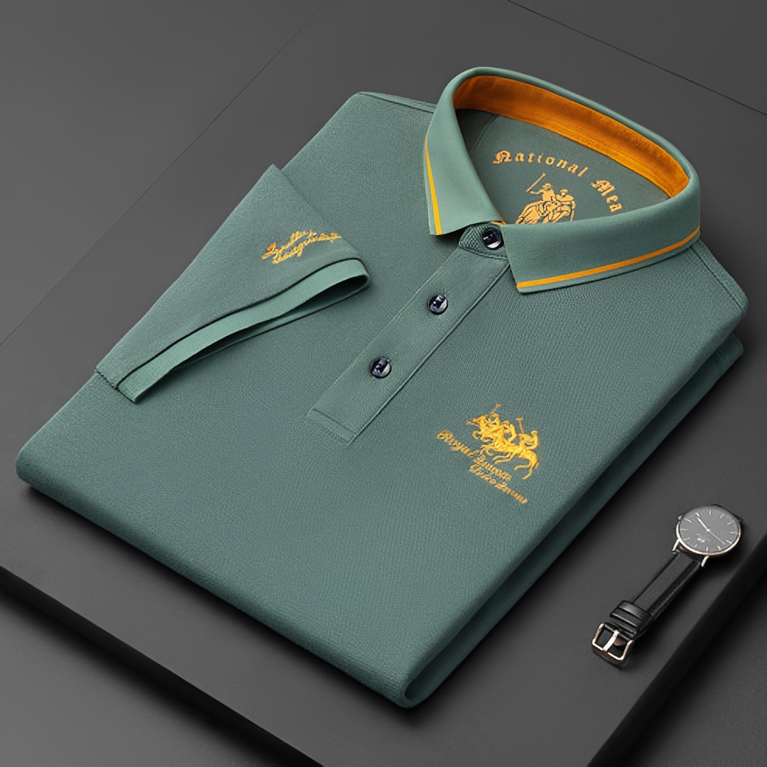 Eduard - Casualowa Koszulka Polo z Półguzikami