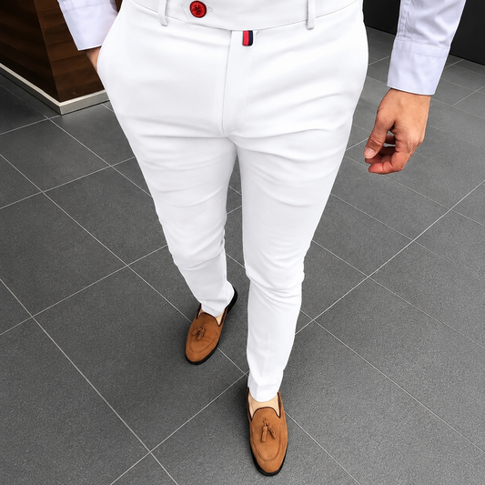 Benji - Eleganckie i ponadczasowe spodnie slim-fit
