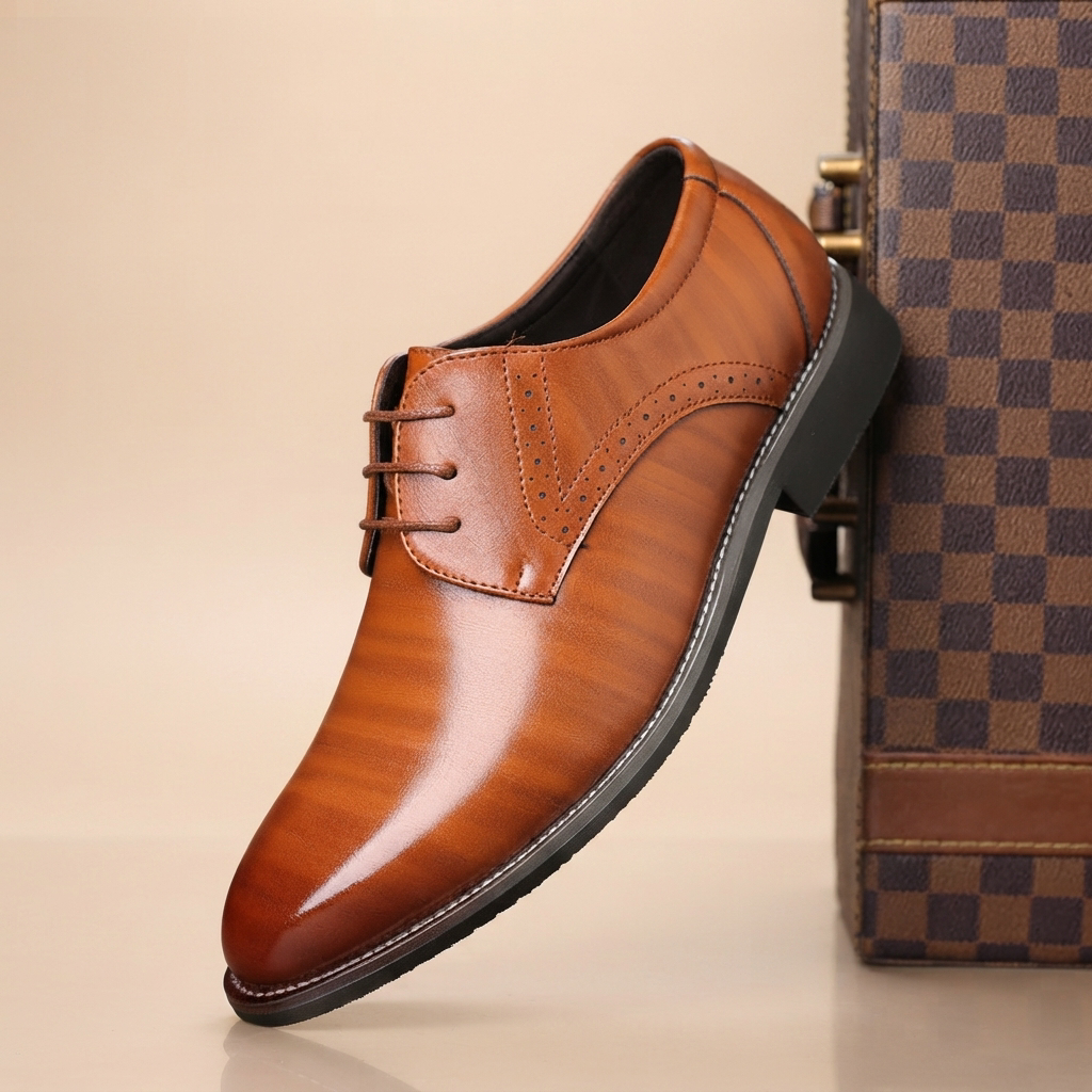 Tristan - Komfortowe eleganckie sznurowane buty