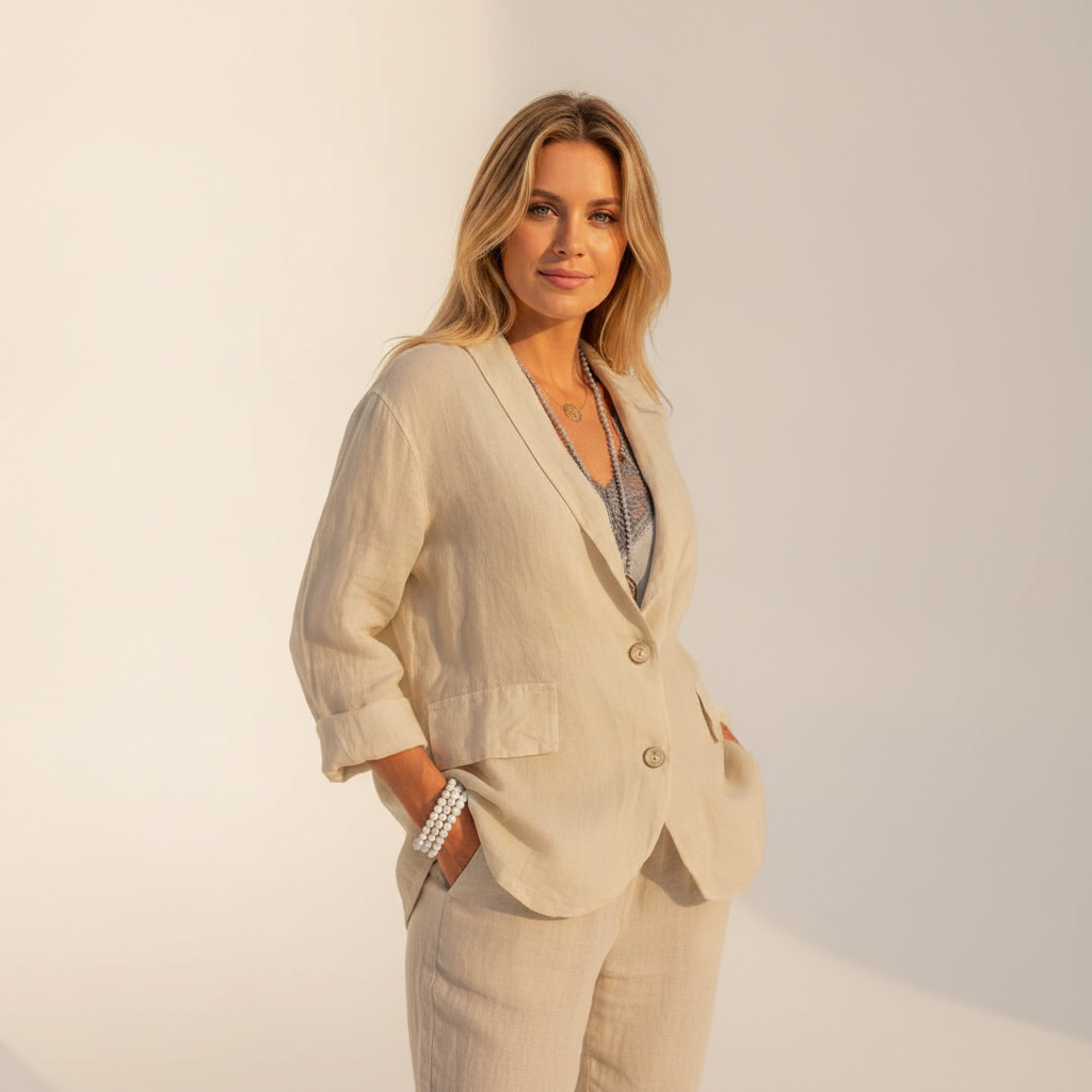 Jessica - Luźna i przewiewna bluzka z guzikami