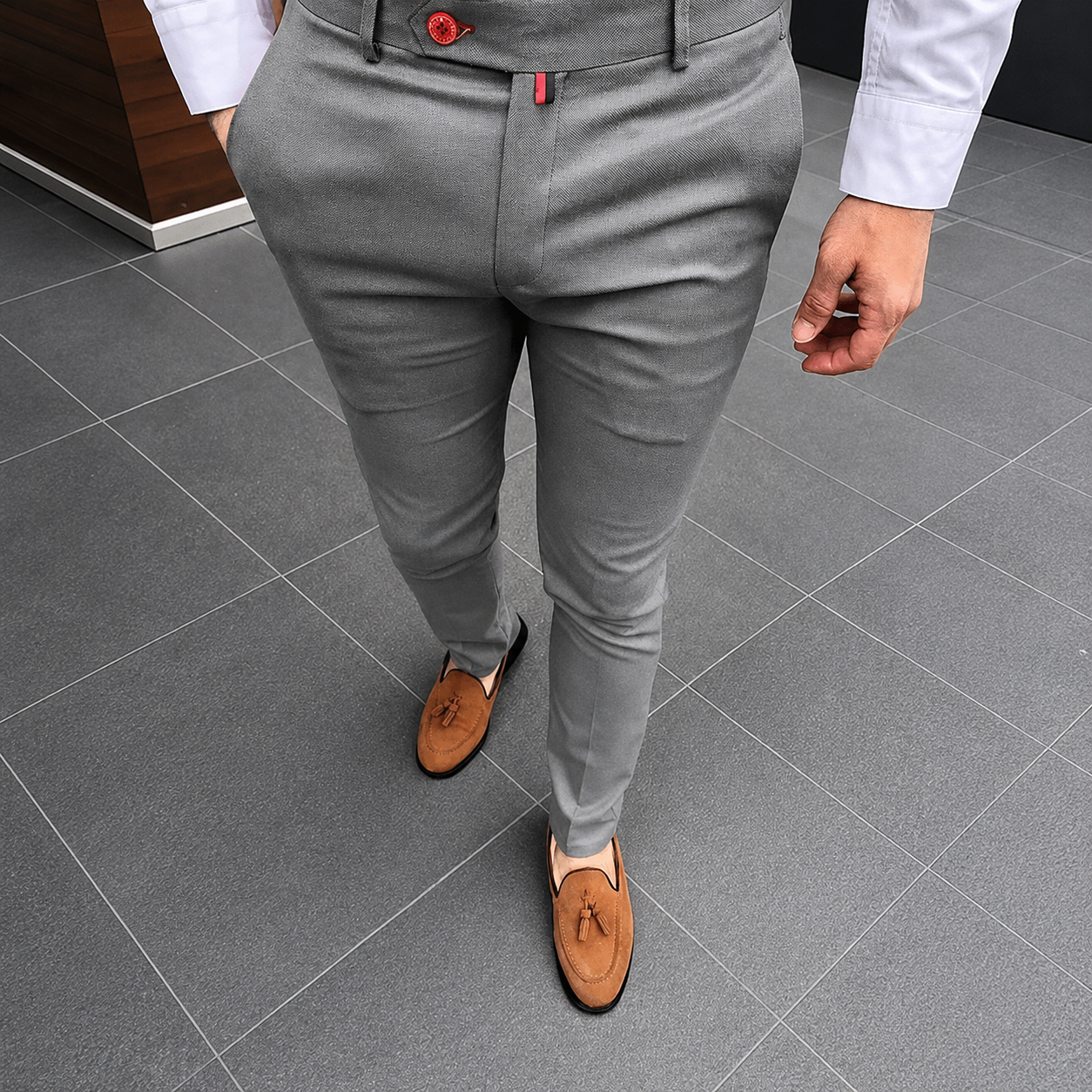 Benji - Eleganckie i ponadczasowe spodnie slim-fit