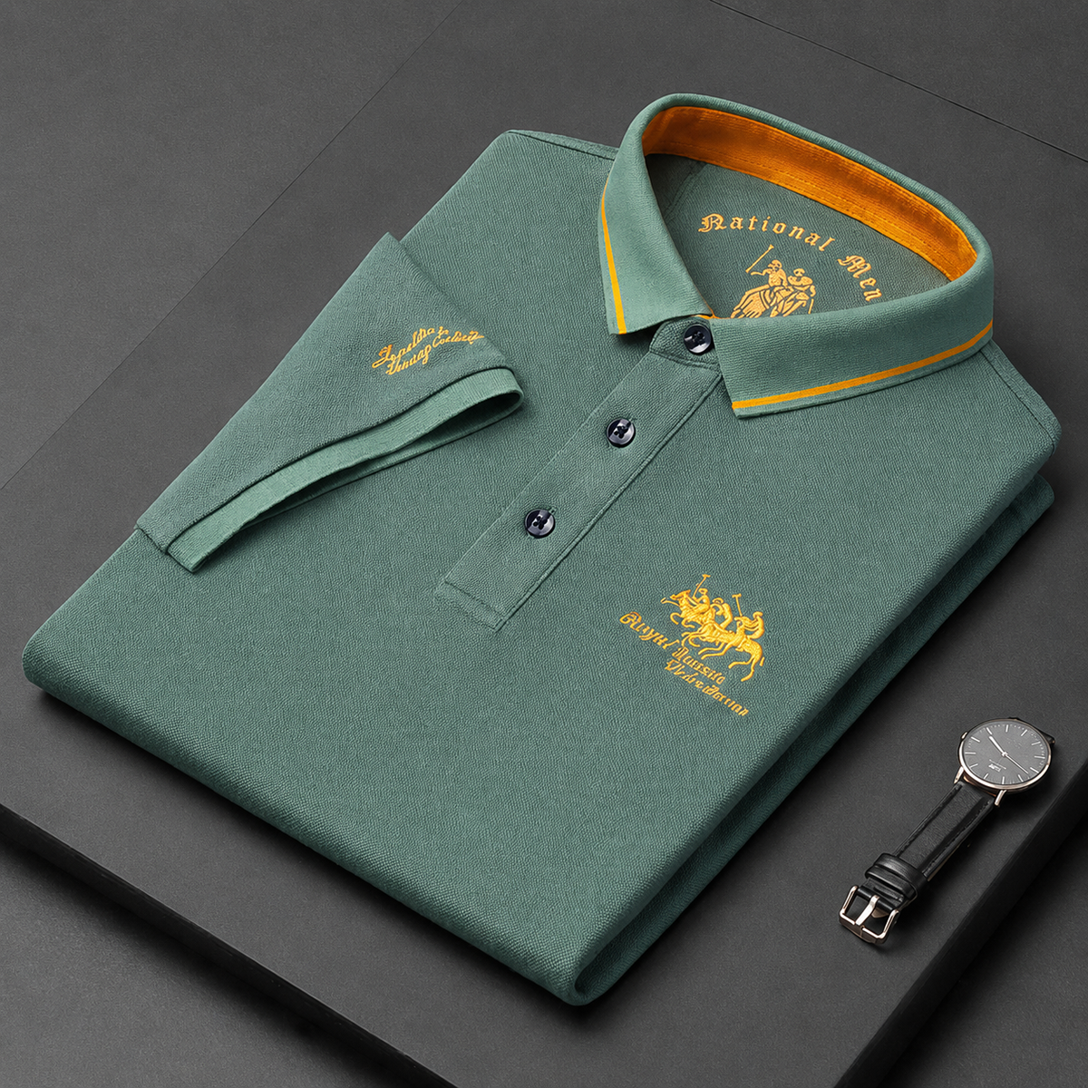 Mekiel - Stylowa koszulka polo z haftem