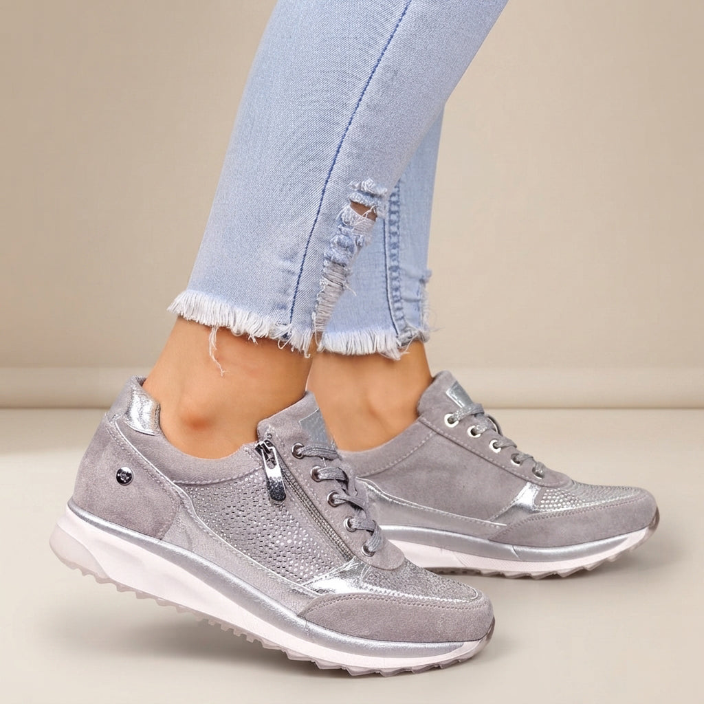 Gayle - Lekkie Wiązane Sneakersy
