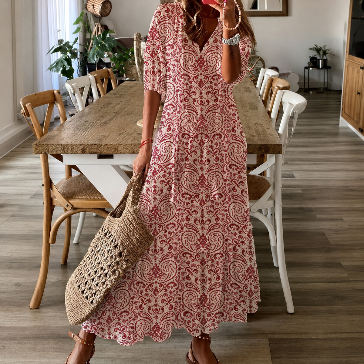 Claidel - Elegancka Sukienka Boho