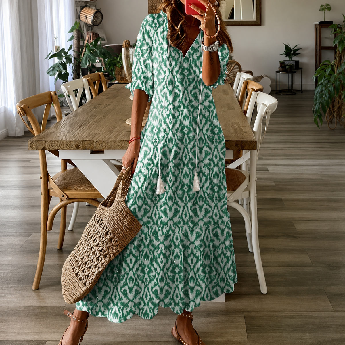 Claidel - Elegancka Sukienka Boho