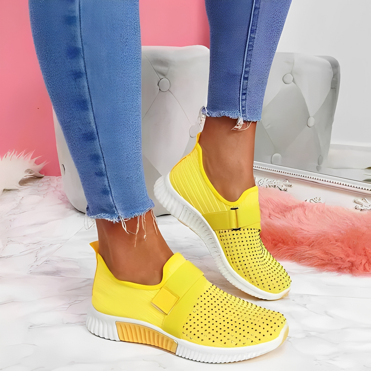 Carine - Oddychające Sneakersy dla Kobiet