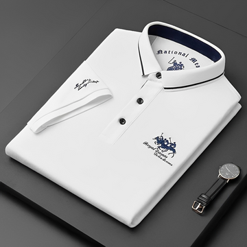 Eduard - Casualowa Koszulka Polo z Półguzikami