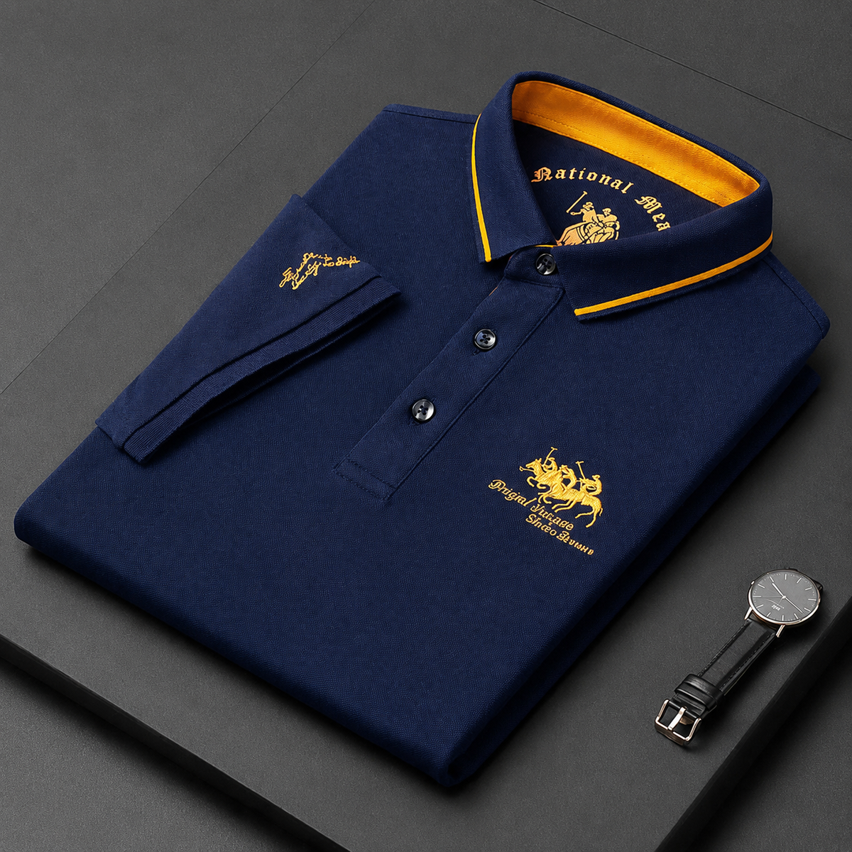 Mekiel - Stylowa koszulka polo z haftem