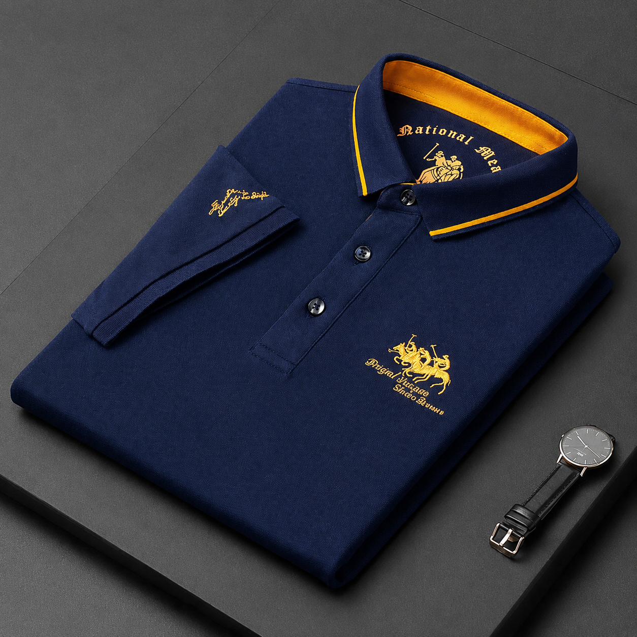 Mekiel - Stylowa koszulka polo z haftem
