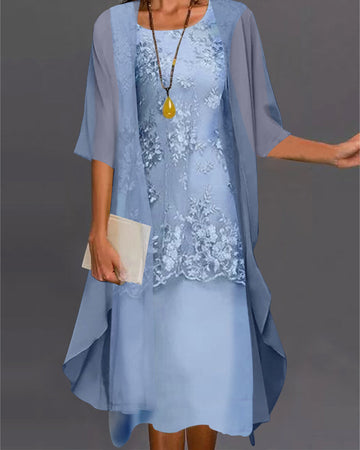 Chona - Elegancka Sukienka z Szyfonu