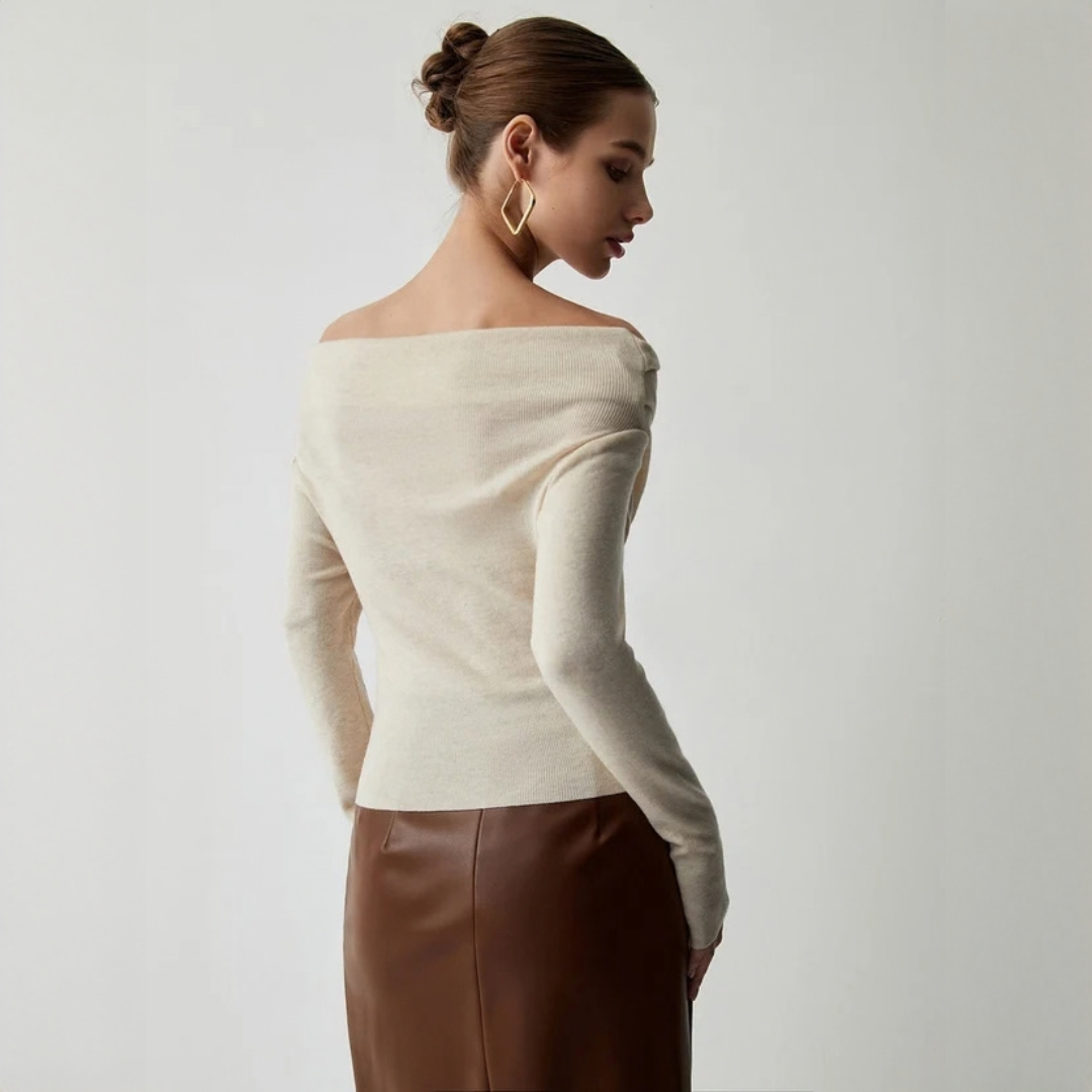 Yasmin - Elegancka bluzka bez ramiączek