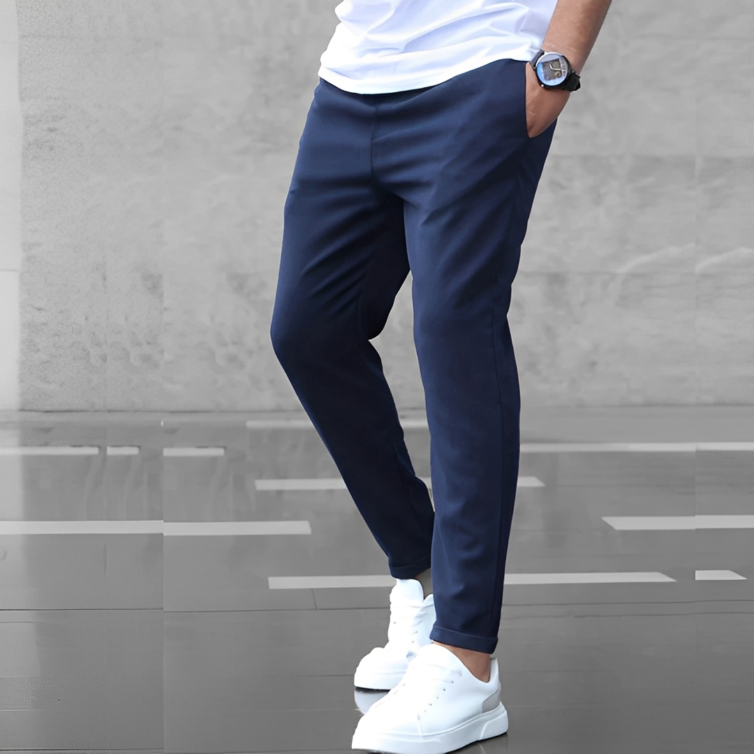Aljure - Męskie spodnie Slim-Fit o luźnym kroju