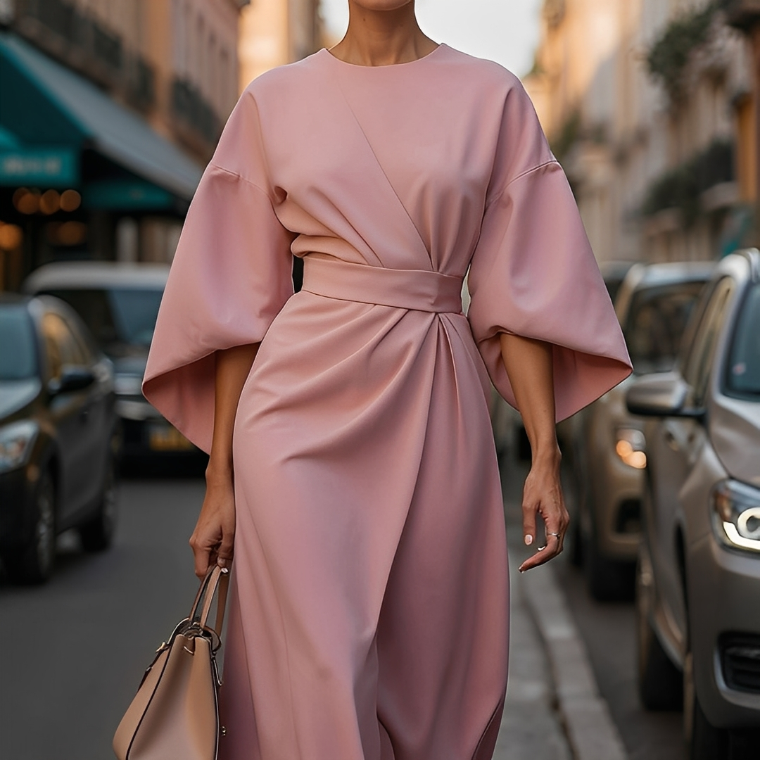 Lauriane - Stylowa sukienka dla kobiet z bufkami