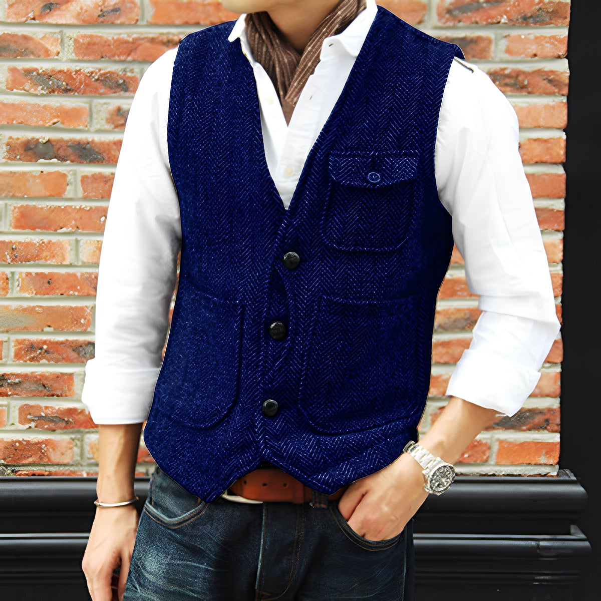 Matthew - Elegancki płaszcz tweedowy