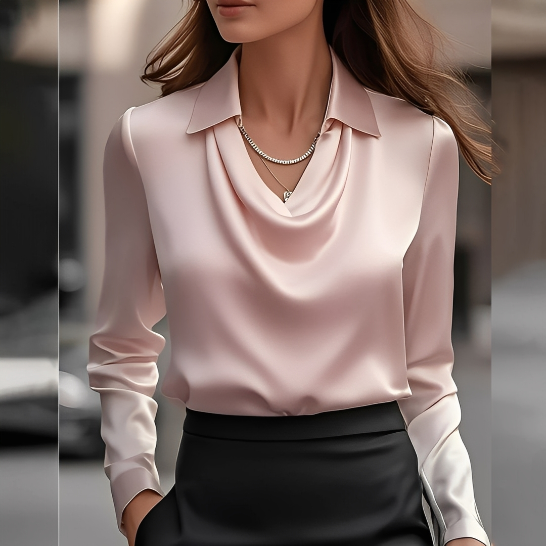 Laurentine - Elegancka bluzka z długimi rękawami dla kobiet