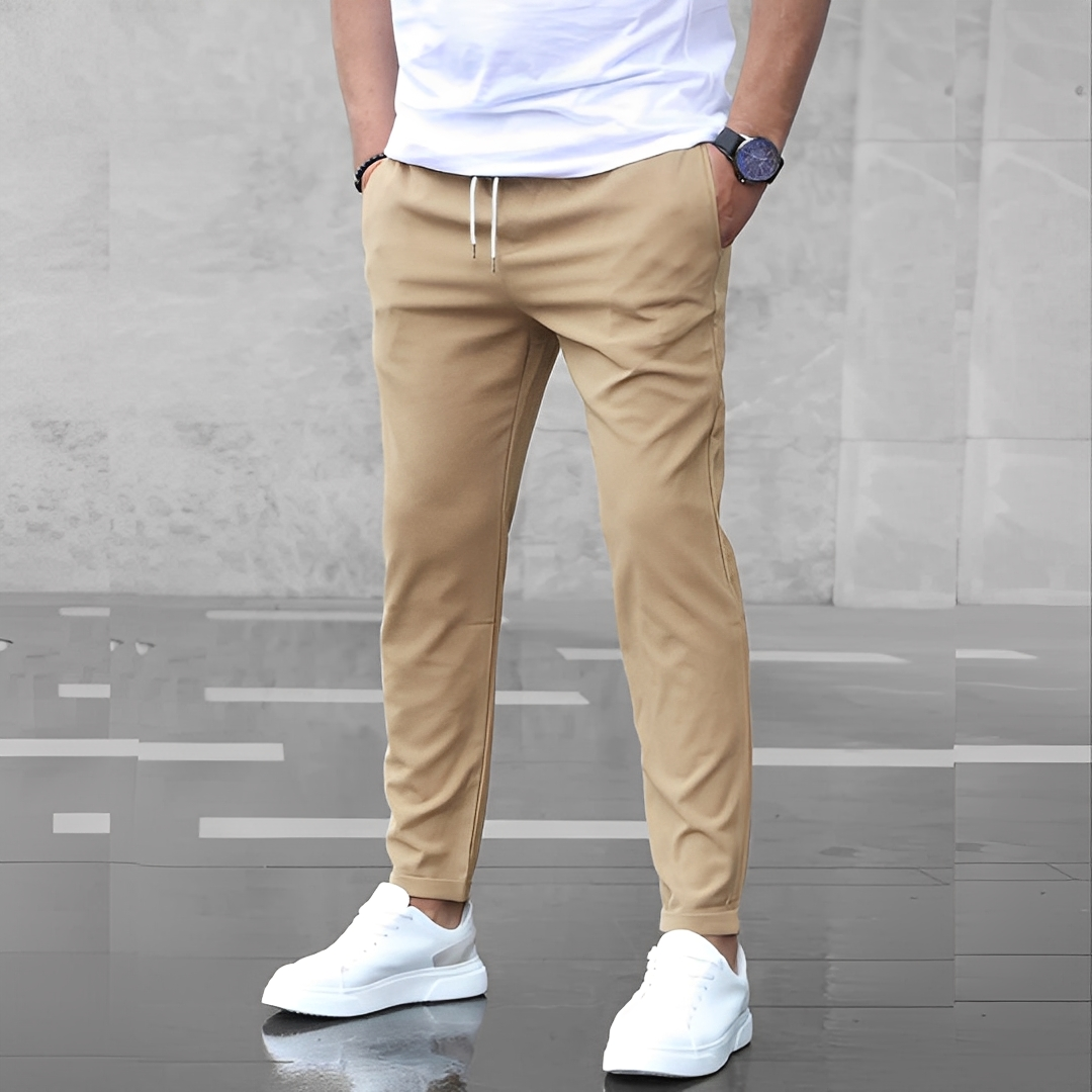 Aljure - Męskie spodnie Slim-Fit o luźnym kroju