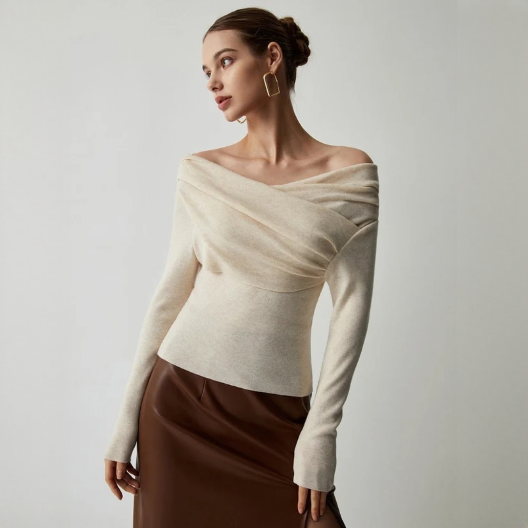 Yasmin - Elegancka bluzka bez ramiączek