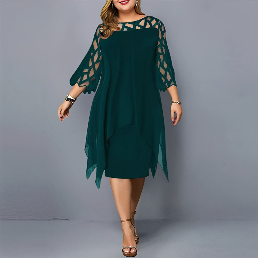 Cathryn - Elegancka i stylowa sukienka midi