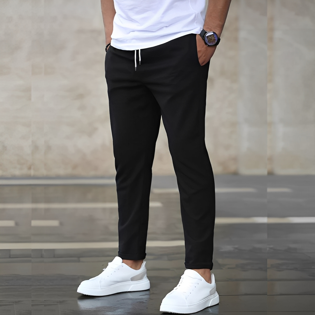 Aljure - Męskie spodnie Slim-Fit o luźnym kroju