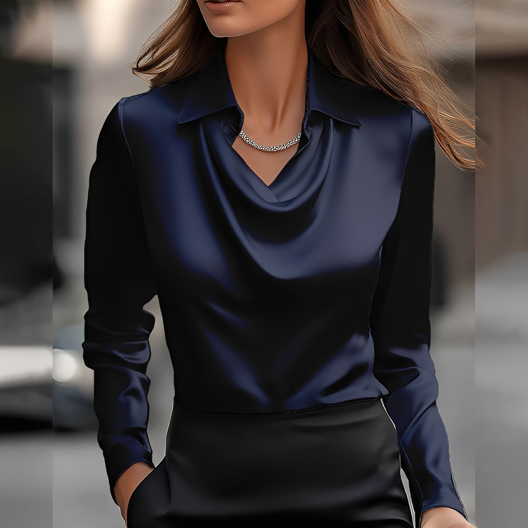 Laurentine - Elegancka bluzka z długimi rękawami dla kobiet