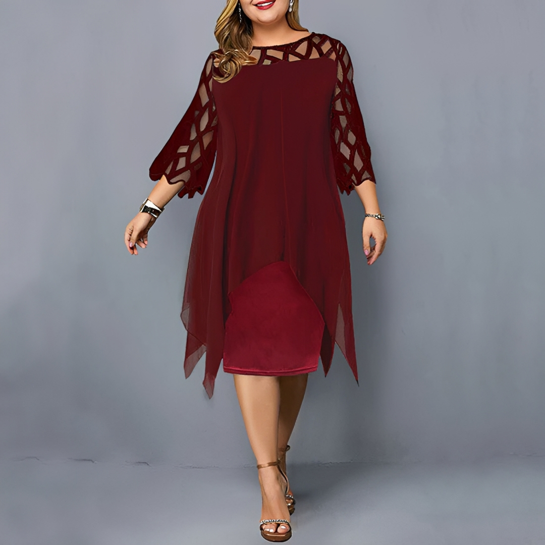 Cathryn - Elegancka i stylowa sukienka midi