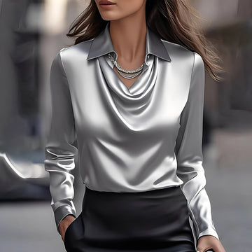 Laurentine - Elegancka bluzka z długimi rękawami dla kobiet