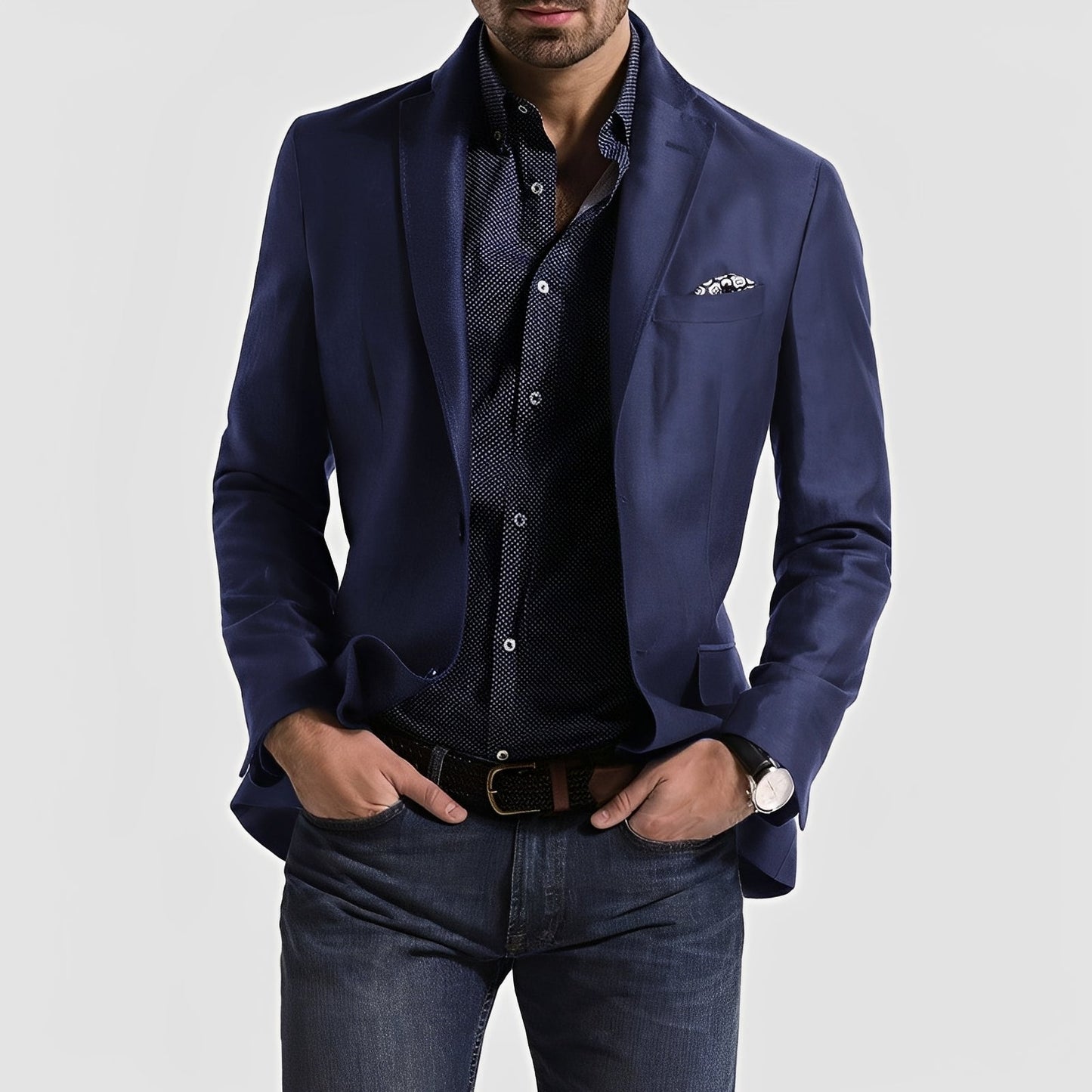 George - Elegancki męski blezer z dwoma guzikami