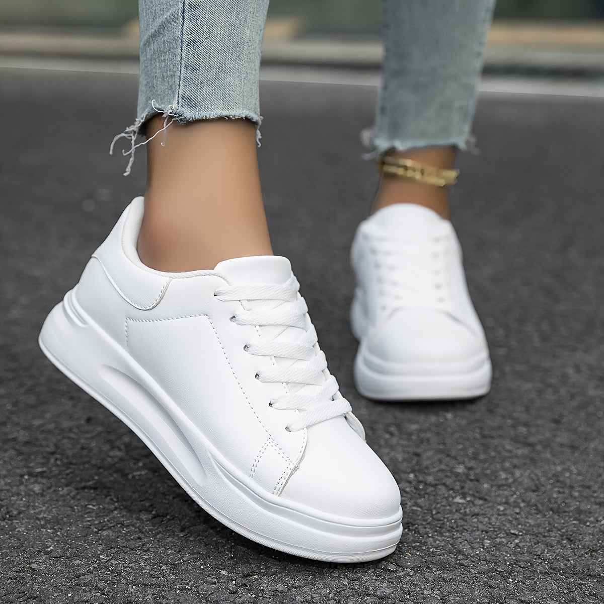 Layla - Białe damskie sneakersy do codziennego stylu